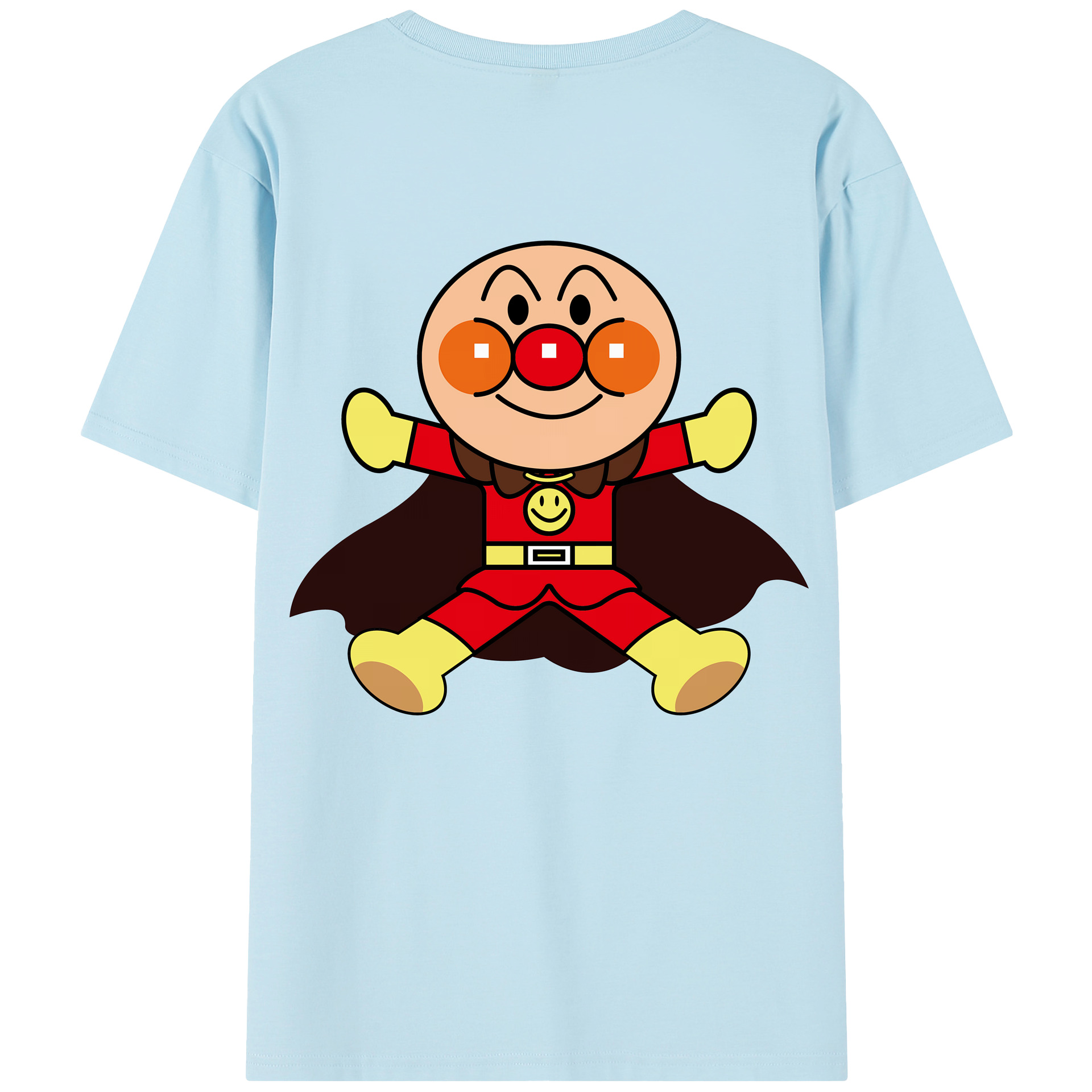 （画像用） アンパンマン Anpanman 綿100％半袖Tシャツ（背面プリント）